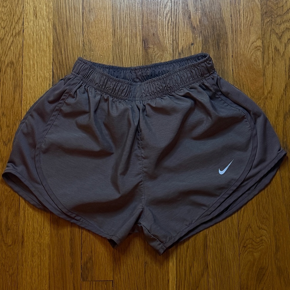 Nike Dri-FIT Brown Running Shorts Built-In Liner Small